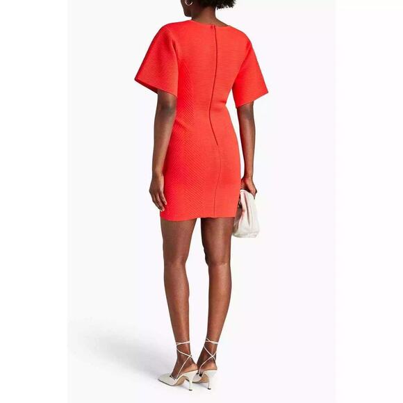 NWT Herve Leger Contour Corset Ribbed Knit Mini Bodycon Dress Size M - Picture 2 of 7